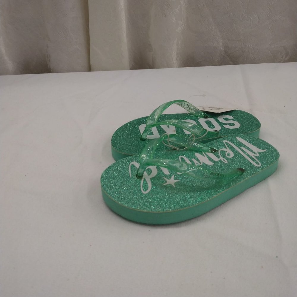 Size 12/13 Girls Elli by Capelli "Mermaid Squad" Flip-flops